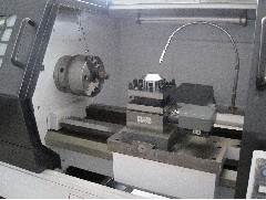 Numerical control lathe processing